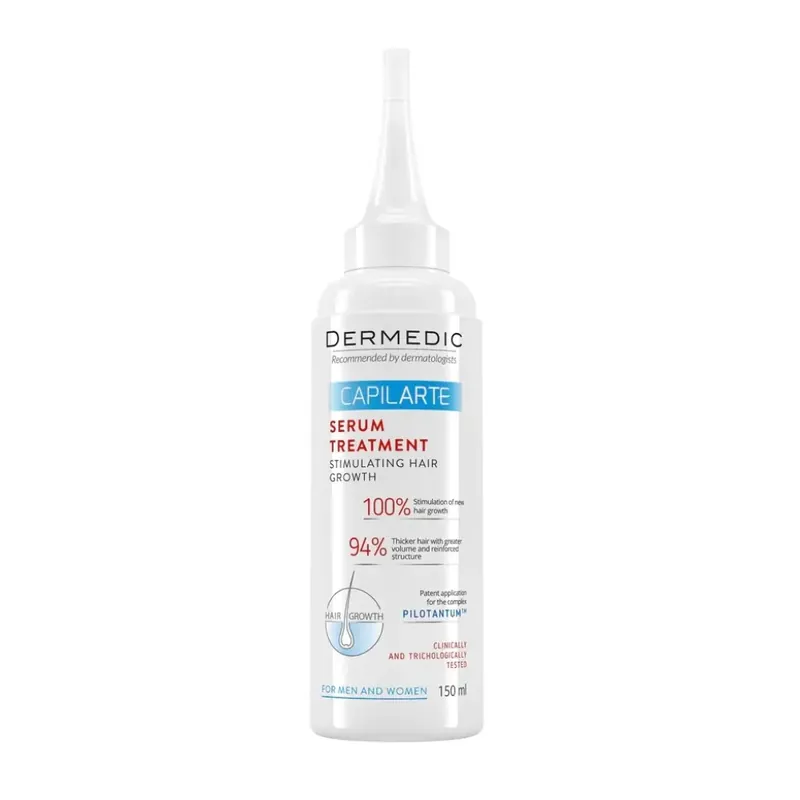 Ser tratament pentru stimularea cresterii parului Capilarte, 150ml, Dermedic Reducere de preț